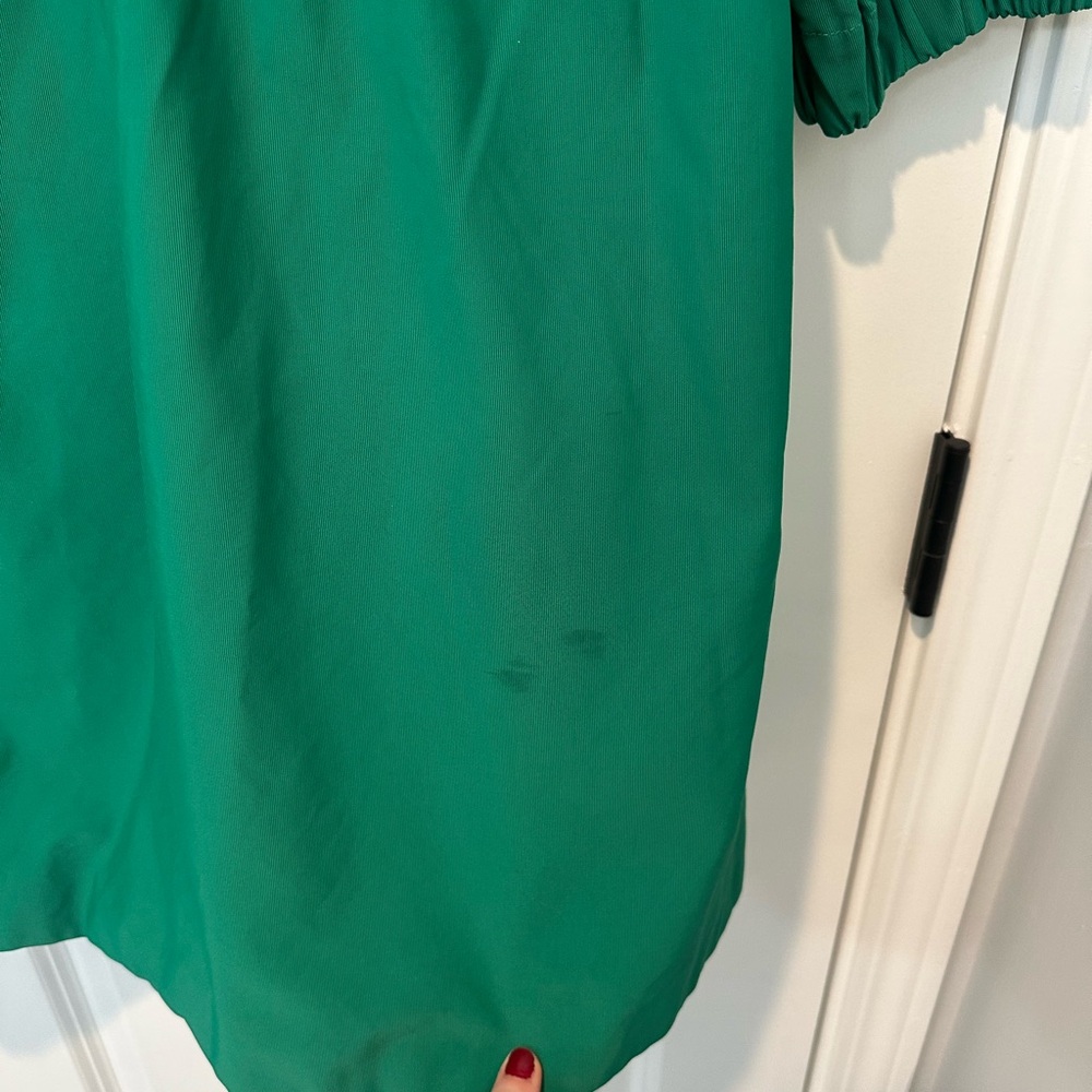 Nine West Green Coat with 3/4 length Puff Sleeves - Picture 4 of 4